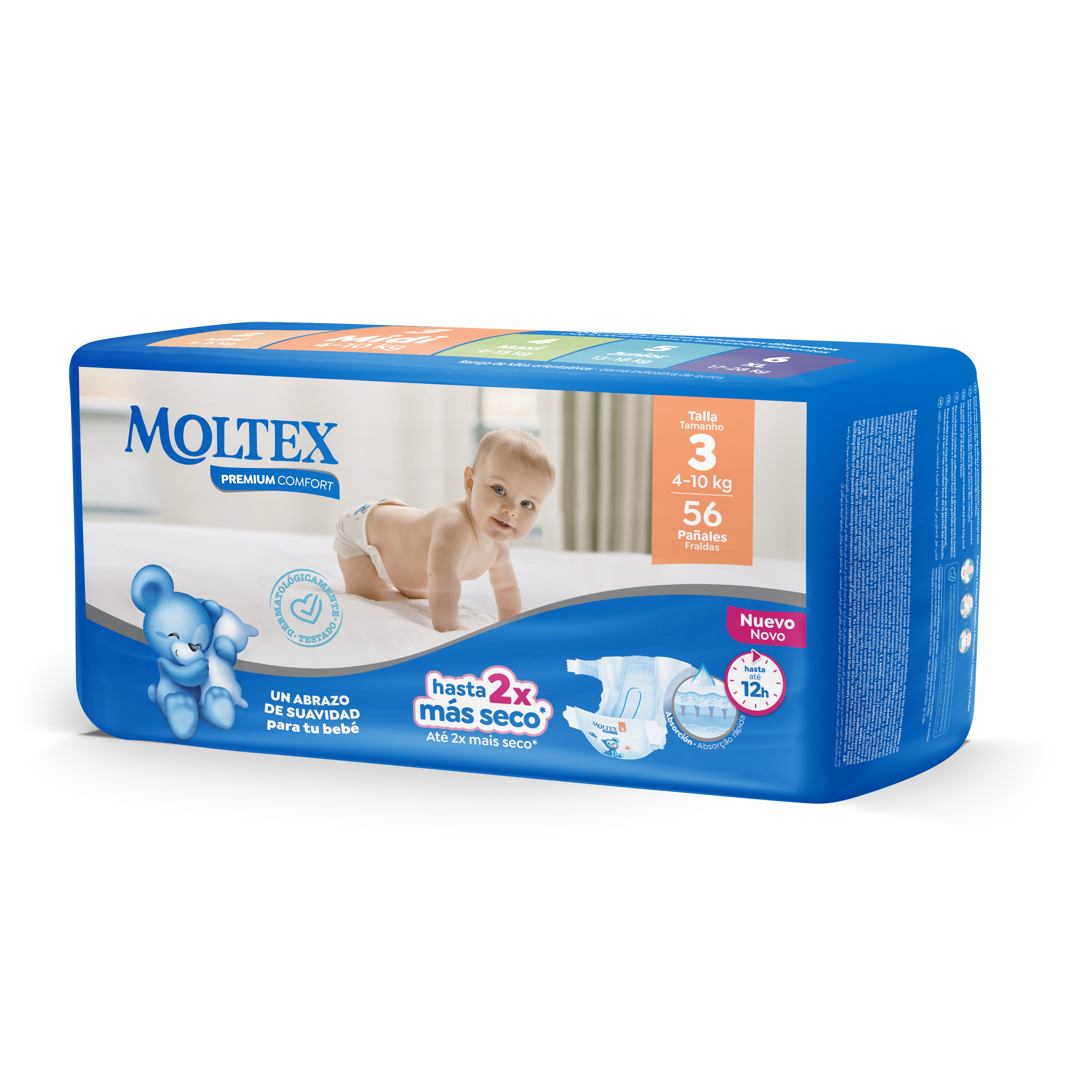 Pañales Premium Comfort Talla 6 XL · Moltex · 30 unidades